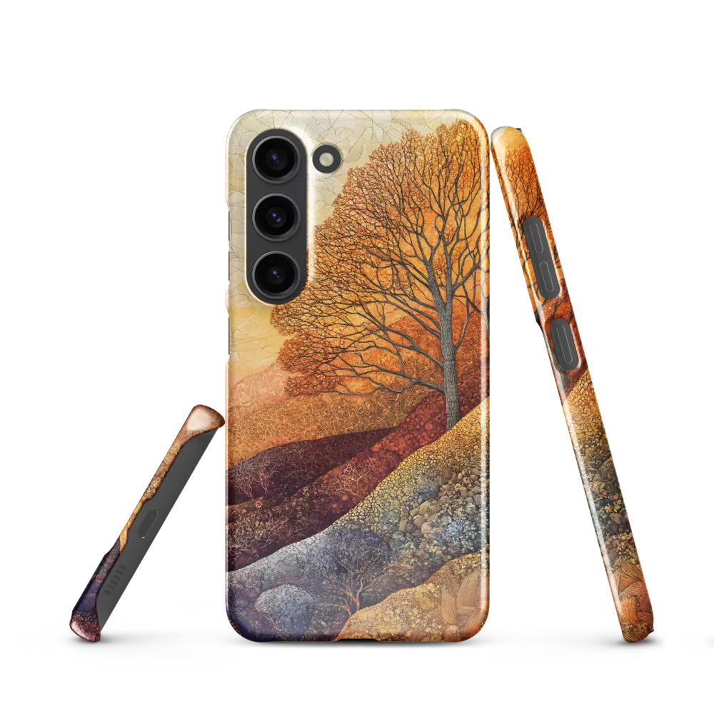 Amber Canopy on Patterned Hills