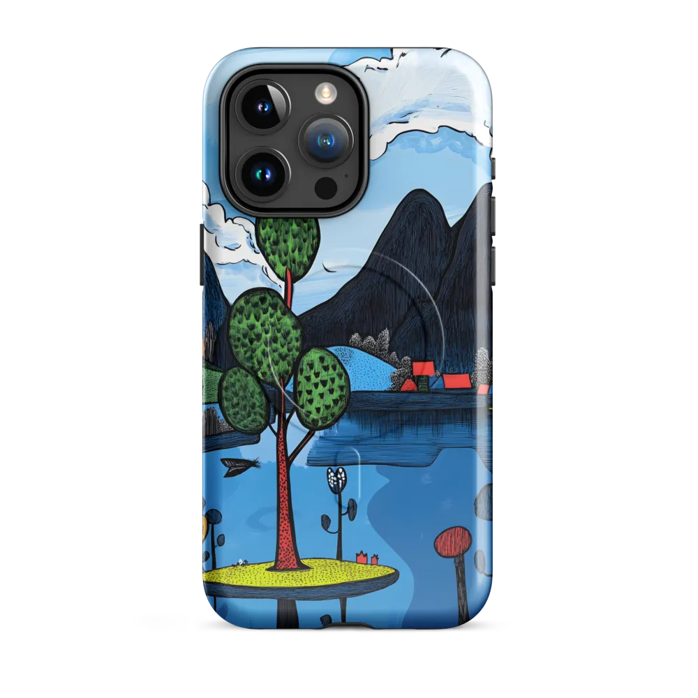 Whimsical Landscapes: A Play of Colors | Phone Case |  15 Pro Max | MagSafe® Tough Case | Glossy