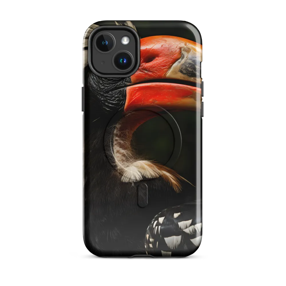Majesty of the Hornbill | Phone Case |  14 Plus | MagSafe® Tough Case | Glossy
