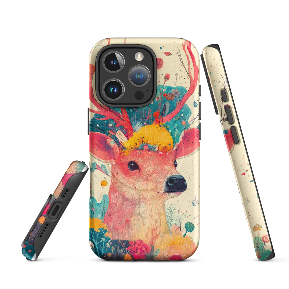 Whimsical Harmony: A Deer in Bloom