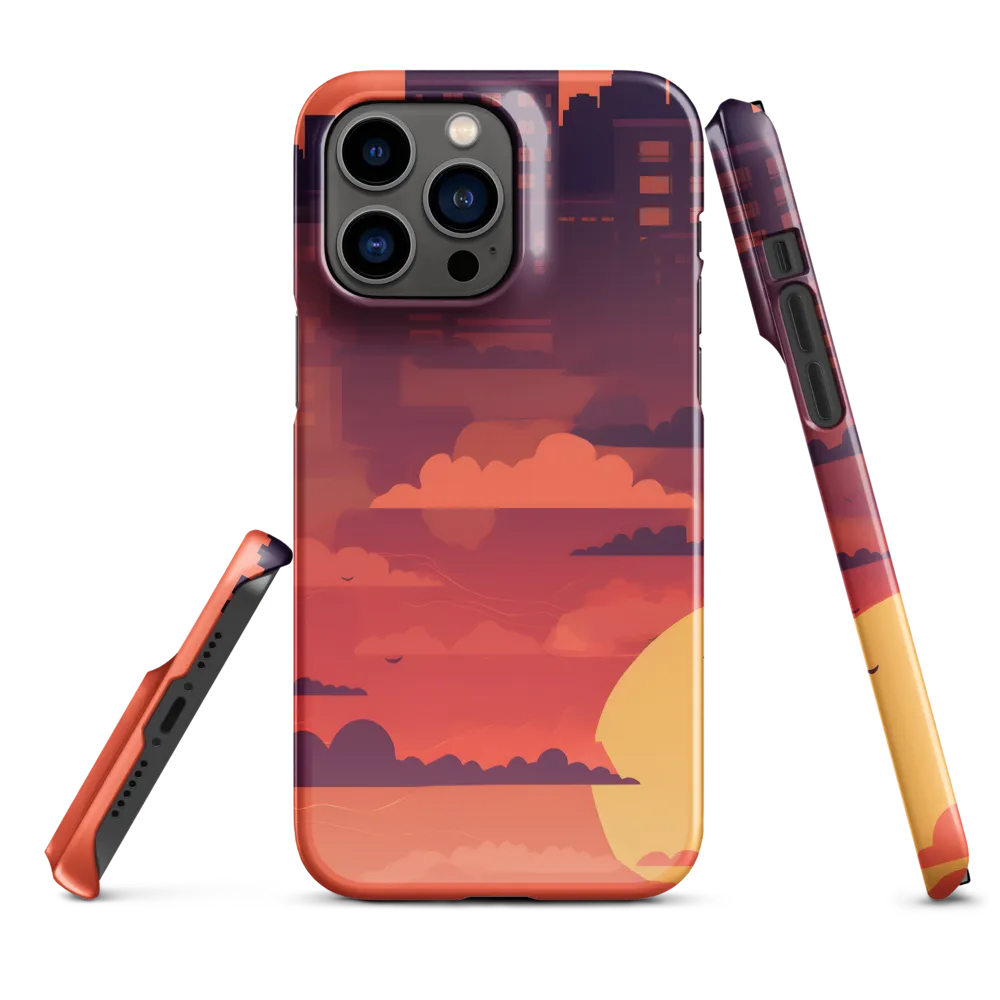 Urban Dusk: A Symphony of Cityscapes | Phone Case |  14 Pro Max | Snap Case | Glossy