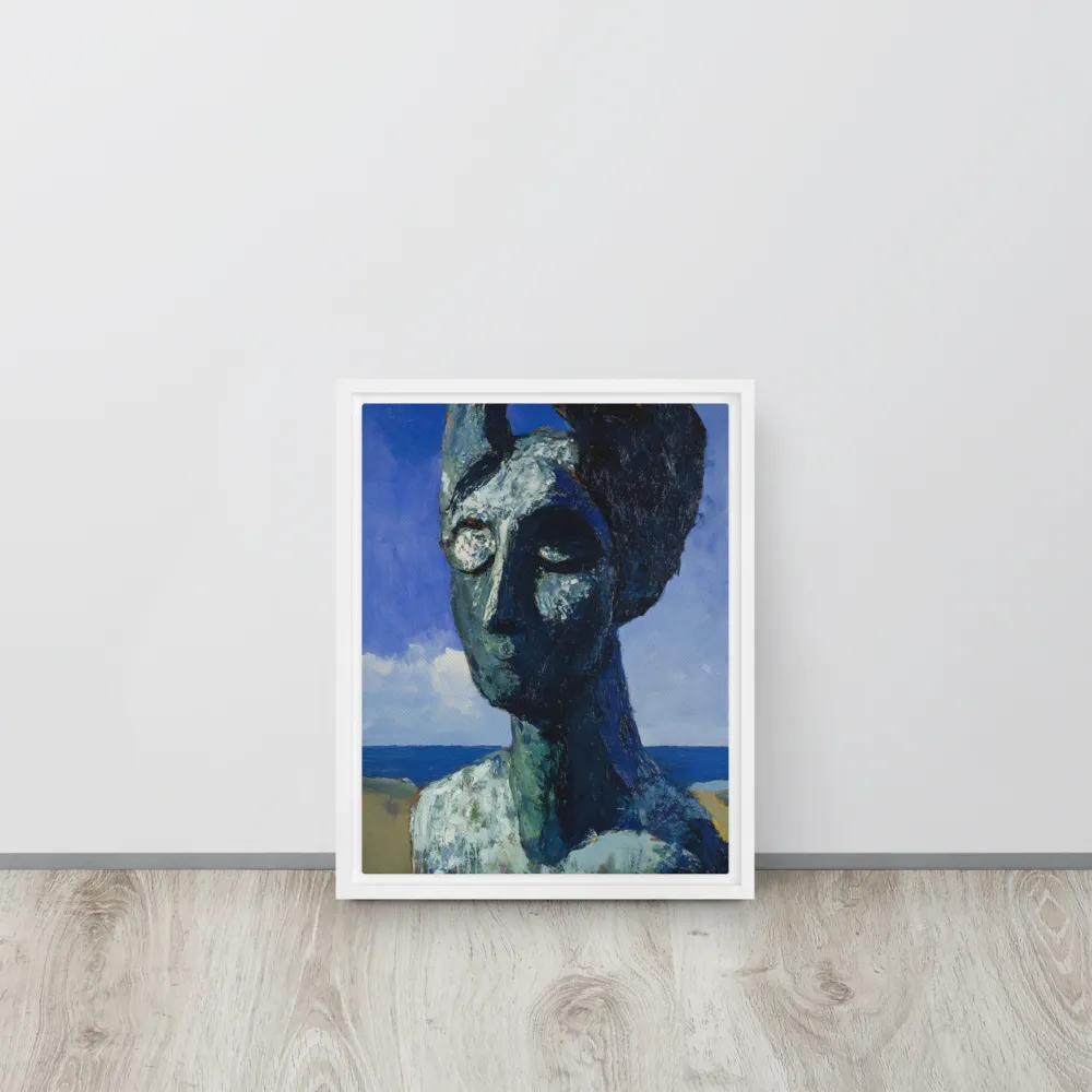 Silent Contemplation | Canvas with White Frame | 11″×14″