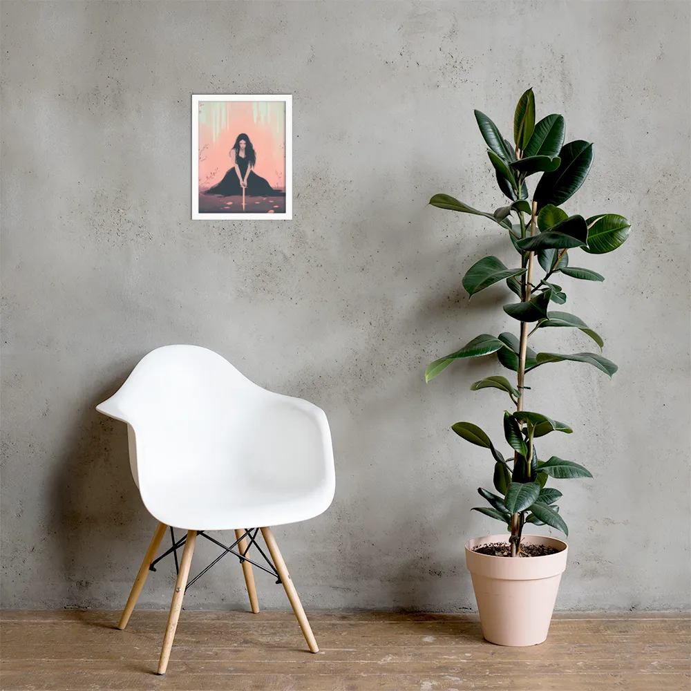 The Guardian of Solitude | Poster with White Frame | 11″×14″