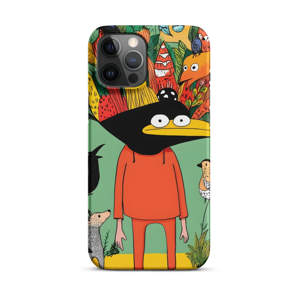 Whimsical Encounter in a Colorful Jungle