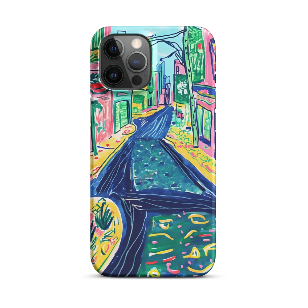 Dreamy Street in Vibrant Hues