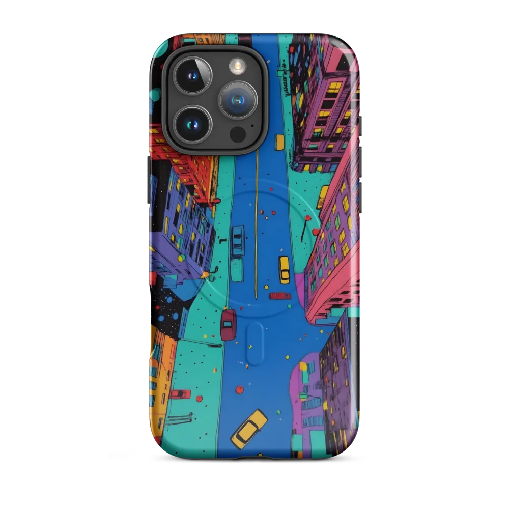 Aerial Dreamscape: The Pulse of Urban Life | Phone Case |  16 Pro Max | MagSafe® Tough Case | Glossy