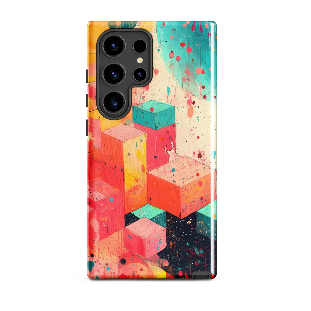 Cubist Symphony in Color | Phone Case |  S24 Ultra | Tough Case | Glossy
