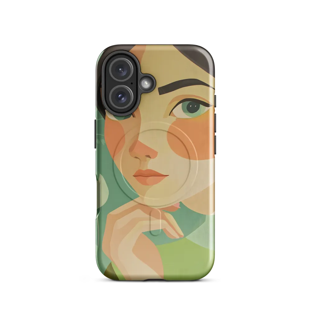 Contemplative Beauty | Phone Case |  16 | MagSafe® Tough Case | Glossy