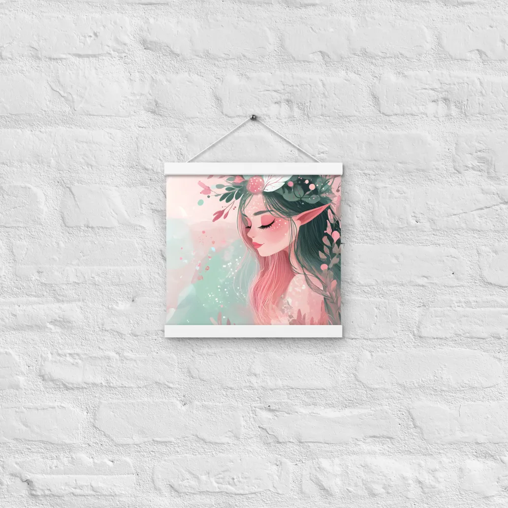 Whispers of Nature | Poster With White Wood Hanger | 12″×12″