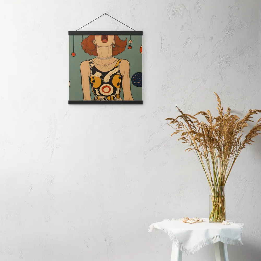 Awakening Expression | Poster With Black Wood Hanger | 16″×16″