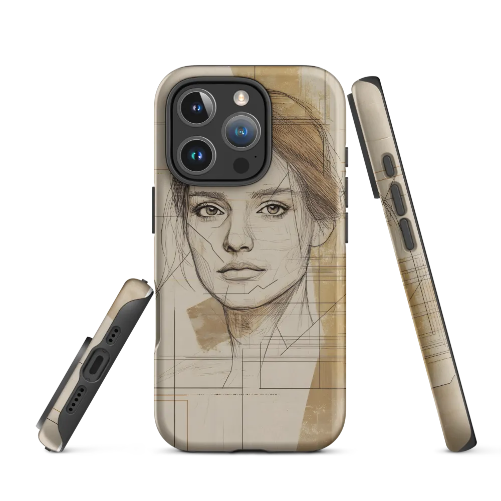 Geometric Elegance: A Modern Portrait