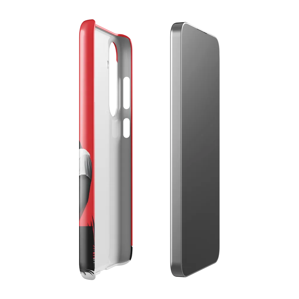 Contemplation in Red | Phone Case |  S24 Plus | Snap Case | Glossy