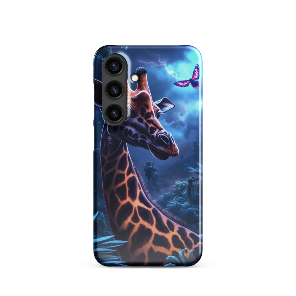 Mystical Giraffe in Twilight Jungle
