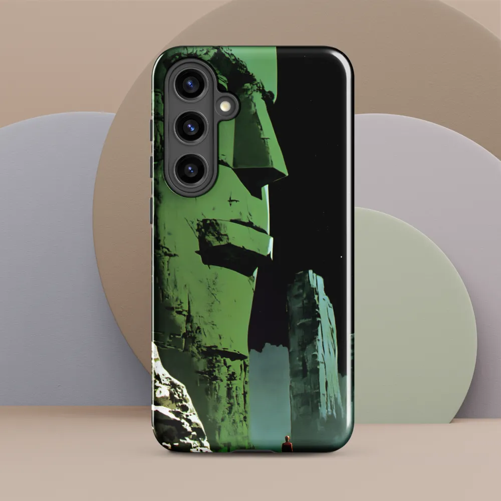 Green Colossus and the Lone Traveler