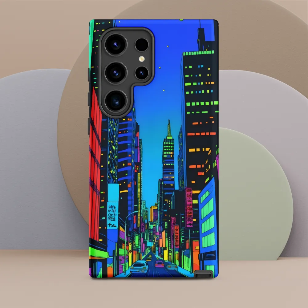 Neon Dreamscape: A Futuristic City at Dusk