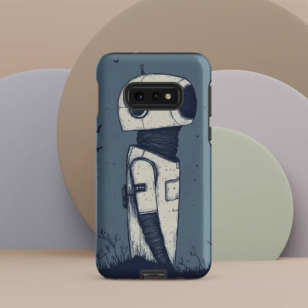Contemplative Robot in a Barren Landscape