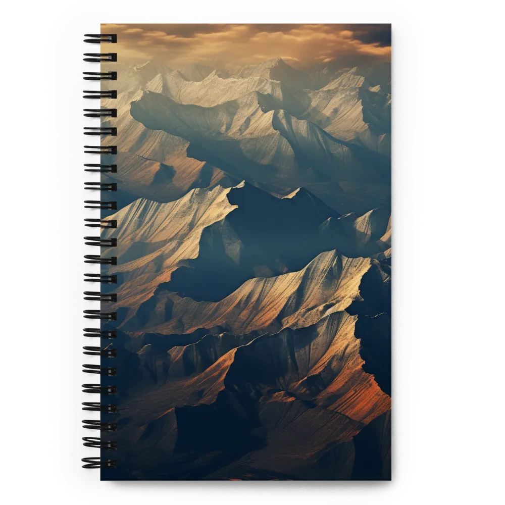 Majestic Mountains: An Aerial Serenity | Spiral Notebook