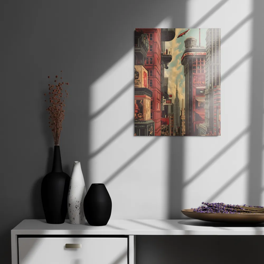 A Glimpse of Tomorrow: Urban Ambition | Metal Print | 16″×20″