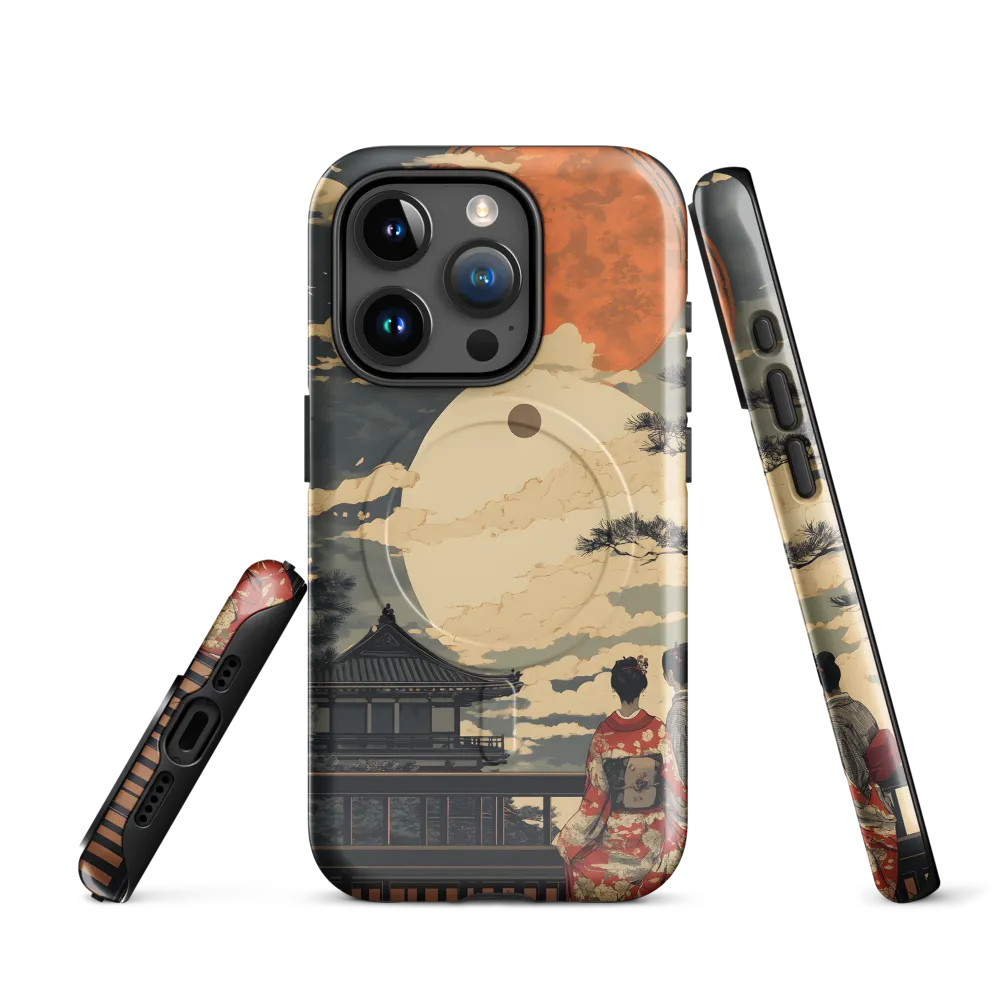 Under the Embrace of the Moon | Phone Case |  15 Pro | MagSafe® Tough Case | Glossy