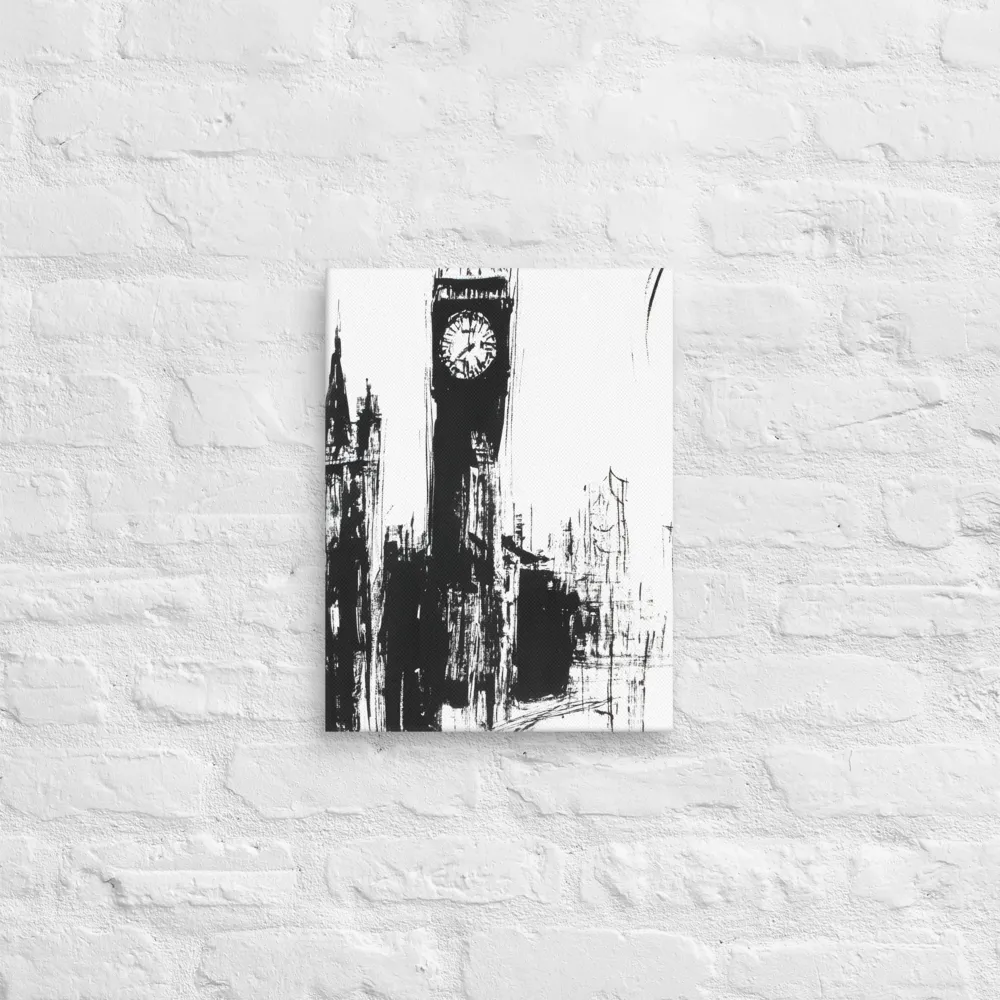 Clock Tower in Motion | Canvas | 12″×16″