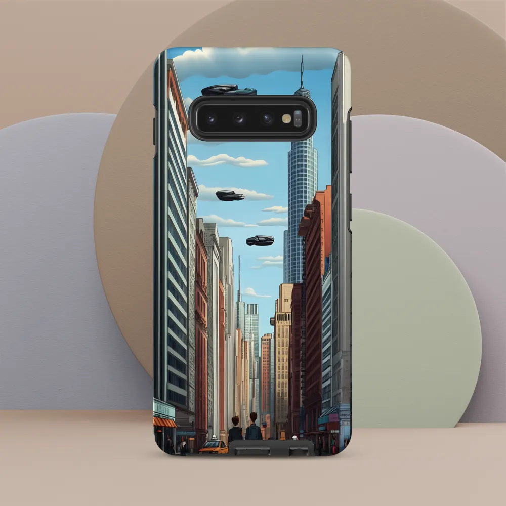 Futuristic Stroll through the Urban Skyline