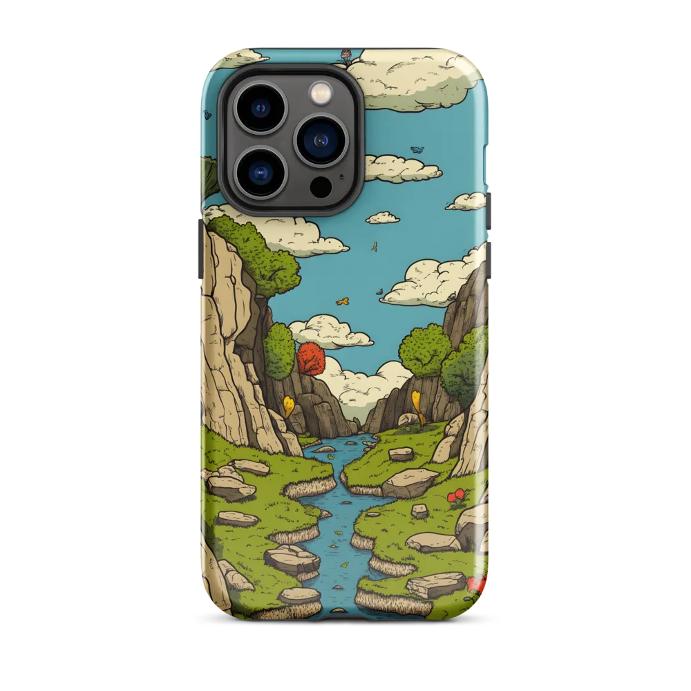 Whimsical Serenity: A Canyon Landscape