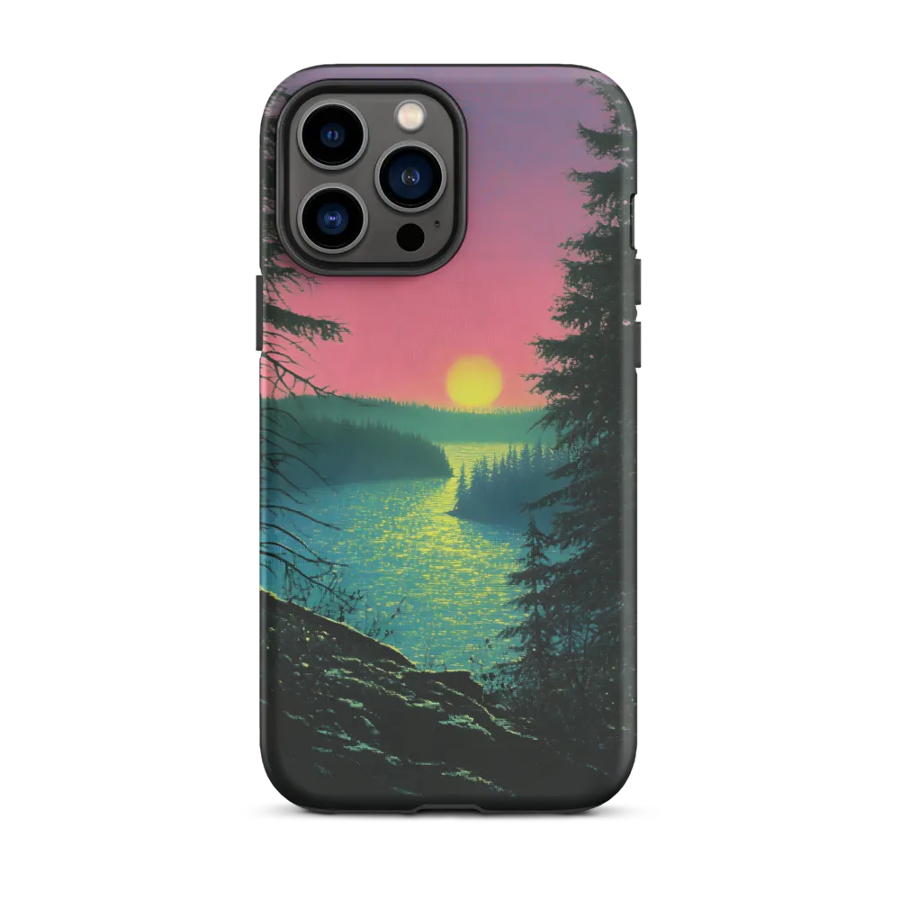 Serene Sunset by the Tranquil River