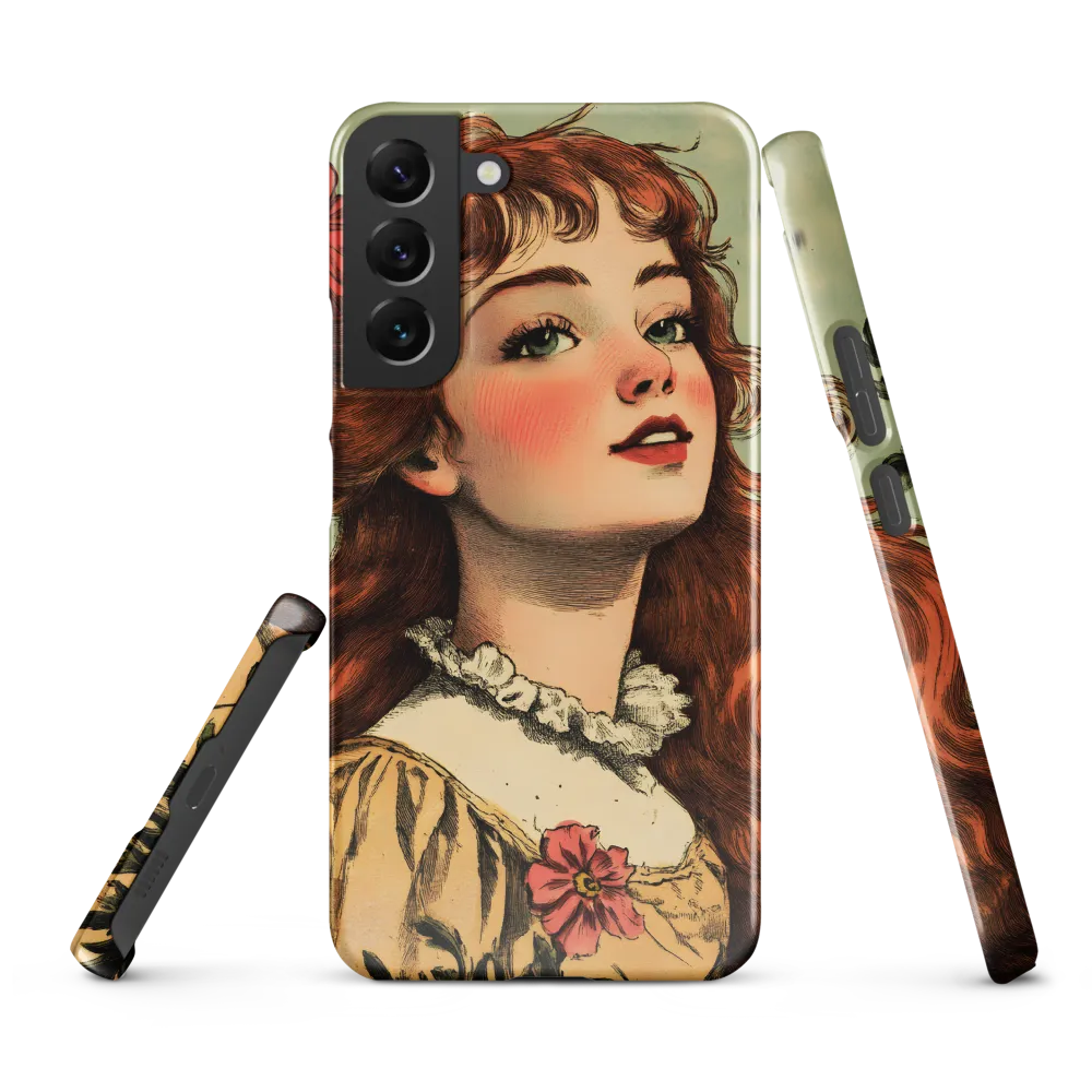 Whimsical Portrait of a Flower-Adorned Girl
