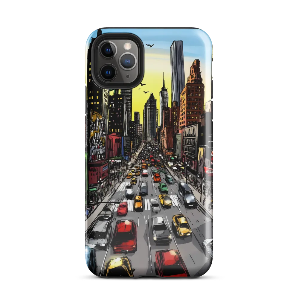 City Pulse at Dusk | Phone Case |  11 Pro Max | Tough Case | Glossy