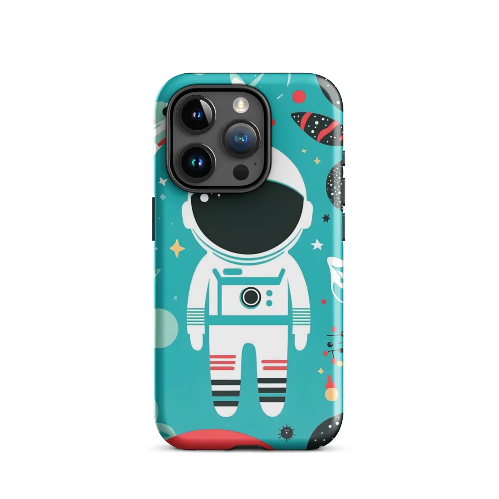 Whimsical Astronaut in Cosmic Wonderland