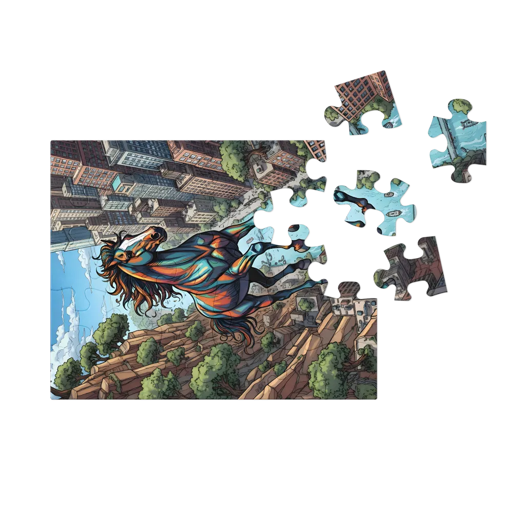 Skybound Stallion 
 Jigsaw Puzzle in Tin Box