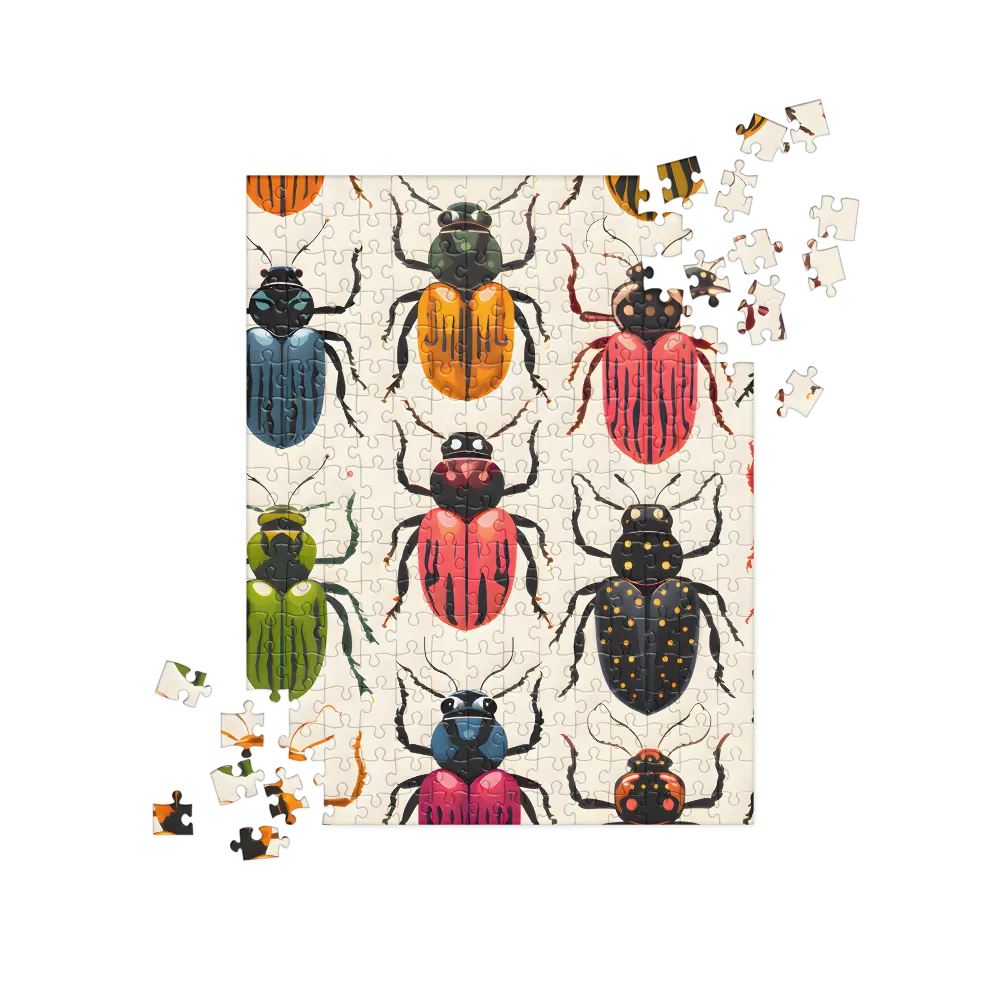 Beetle Mosaic: A Colorful Exploration of Insects | Jigsaw Puzzle | 252/520 pieces