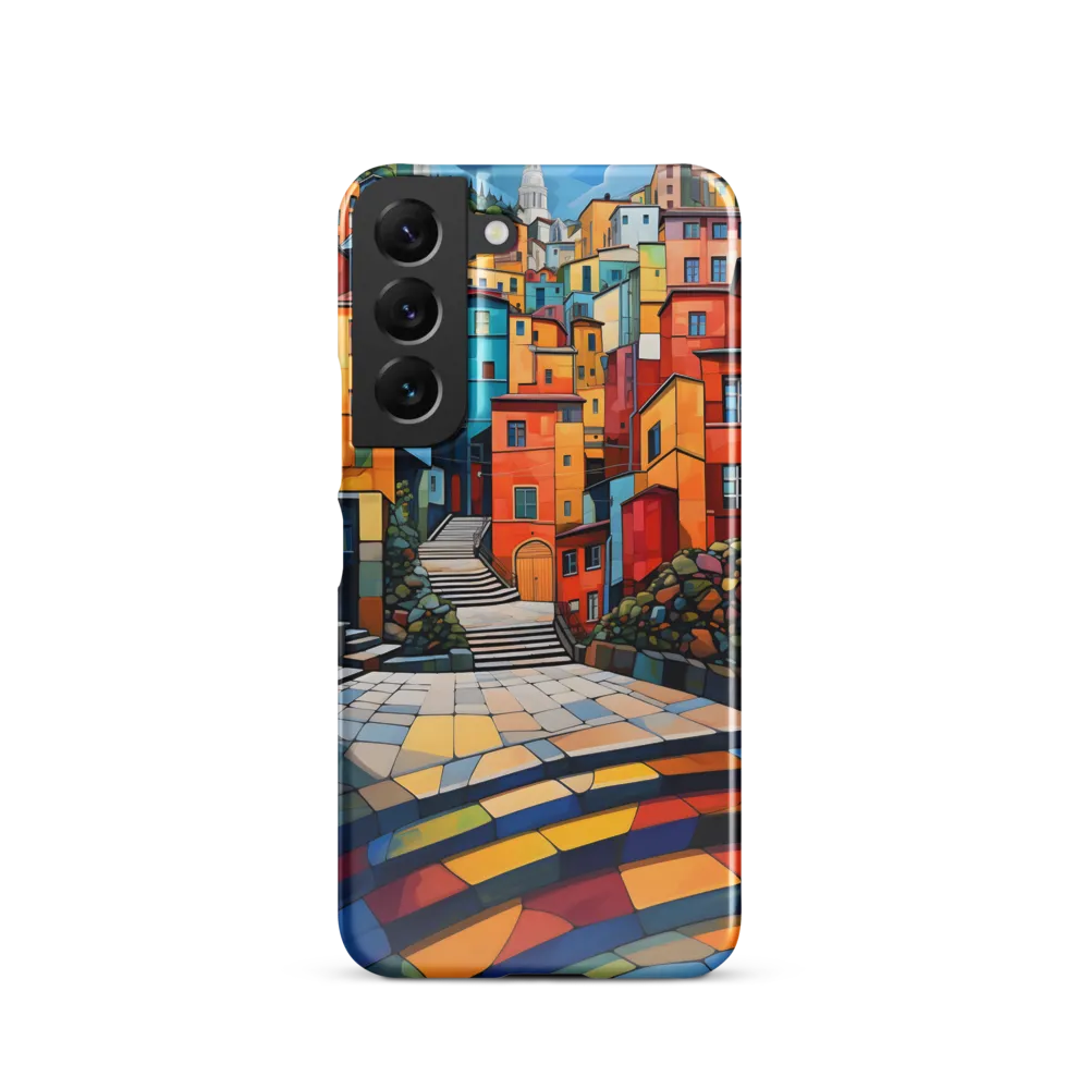 Vibrant Village: A Cubist Journey