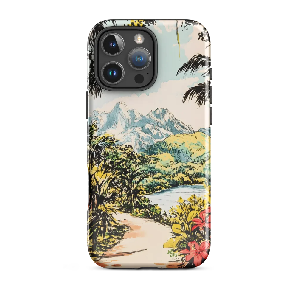 Tropical Serenity | Phone Case |  16 Pro Max | Tough Case | Glossy