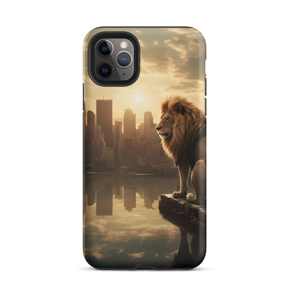 The Lion's Gaze Over the Urban Symphony