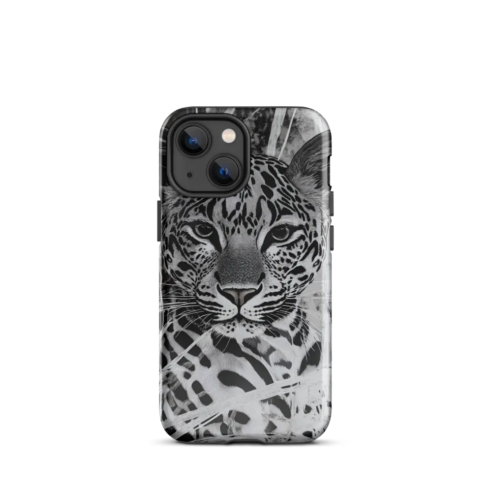 Majestic Gaze: The Leopard's Portrait | Phone Case |  13 mini | Tough Case | Glossy