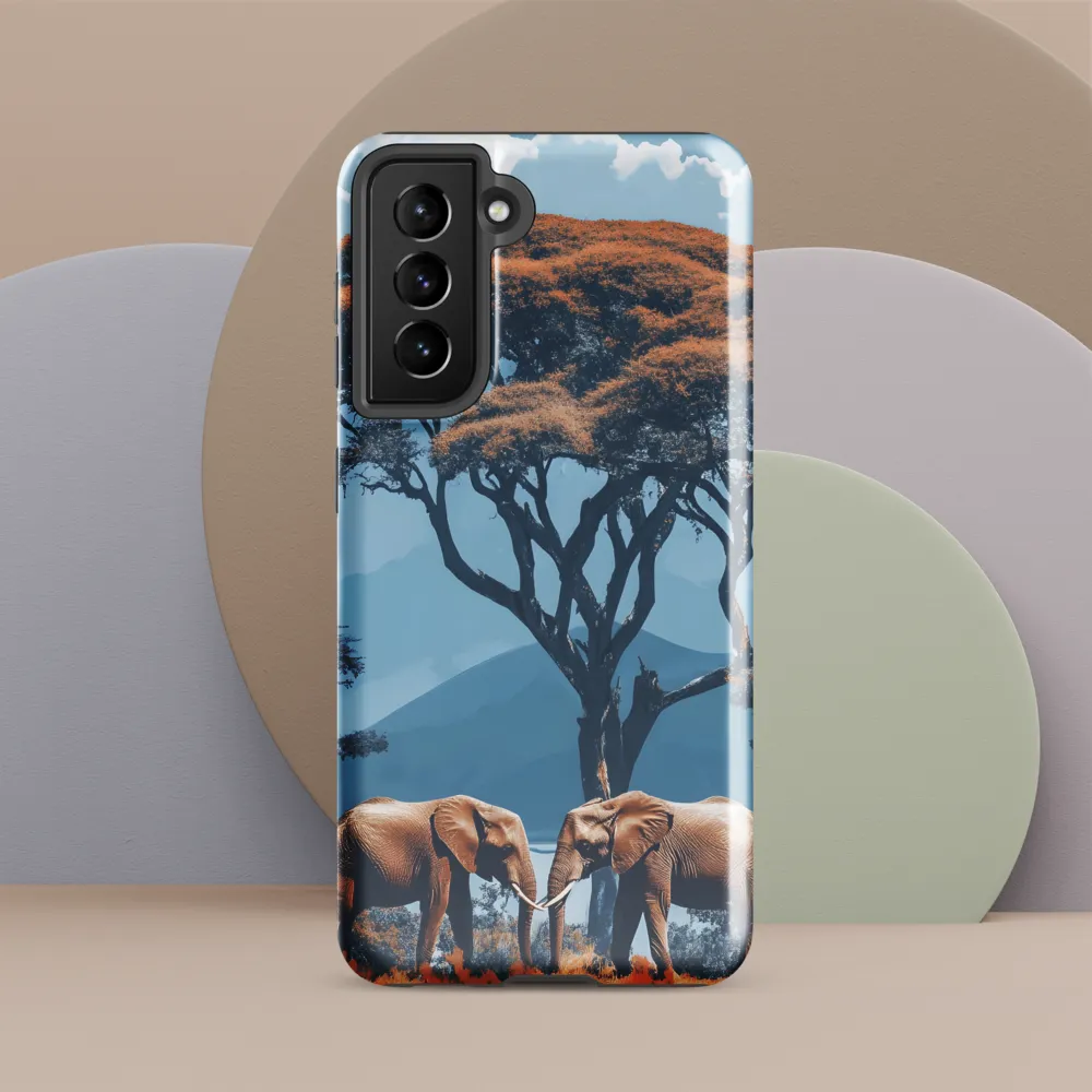 Elephants Amidst Serenity