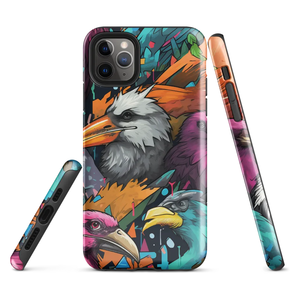 Avian Vortex: A Celebration of Color and Form | Phone Case |  11 Pro Max | Tough Case | Glossy