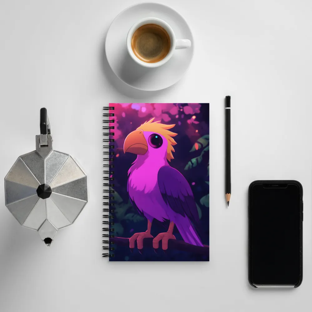 Whimsical Perch | Spiral Notebook