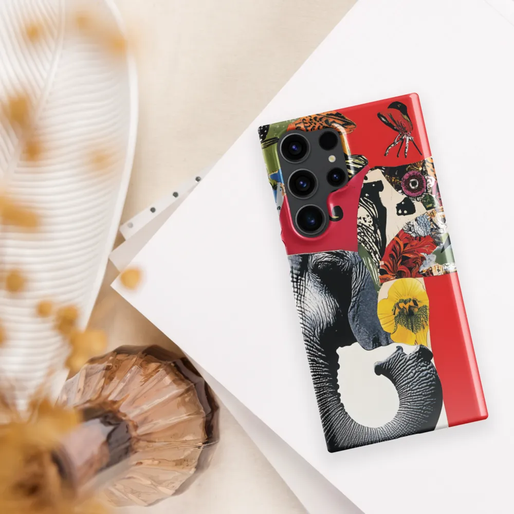 Whimsical Elephant: A Vibrant Collage of Life