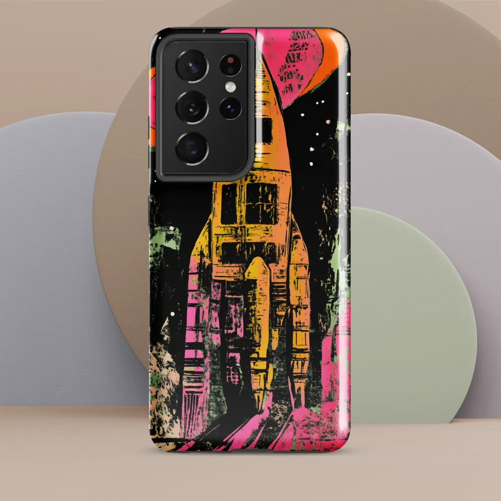 Cosmic Voyage: A Surreal Rocket Adventure