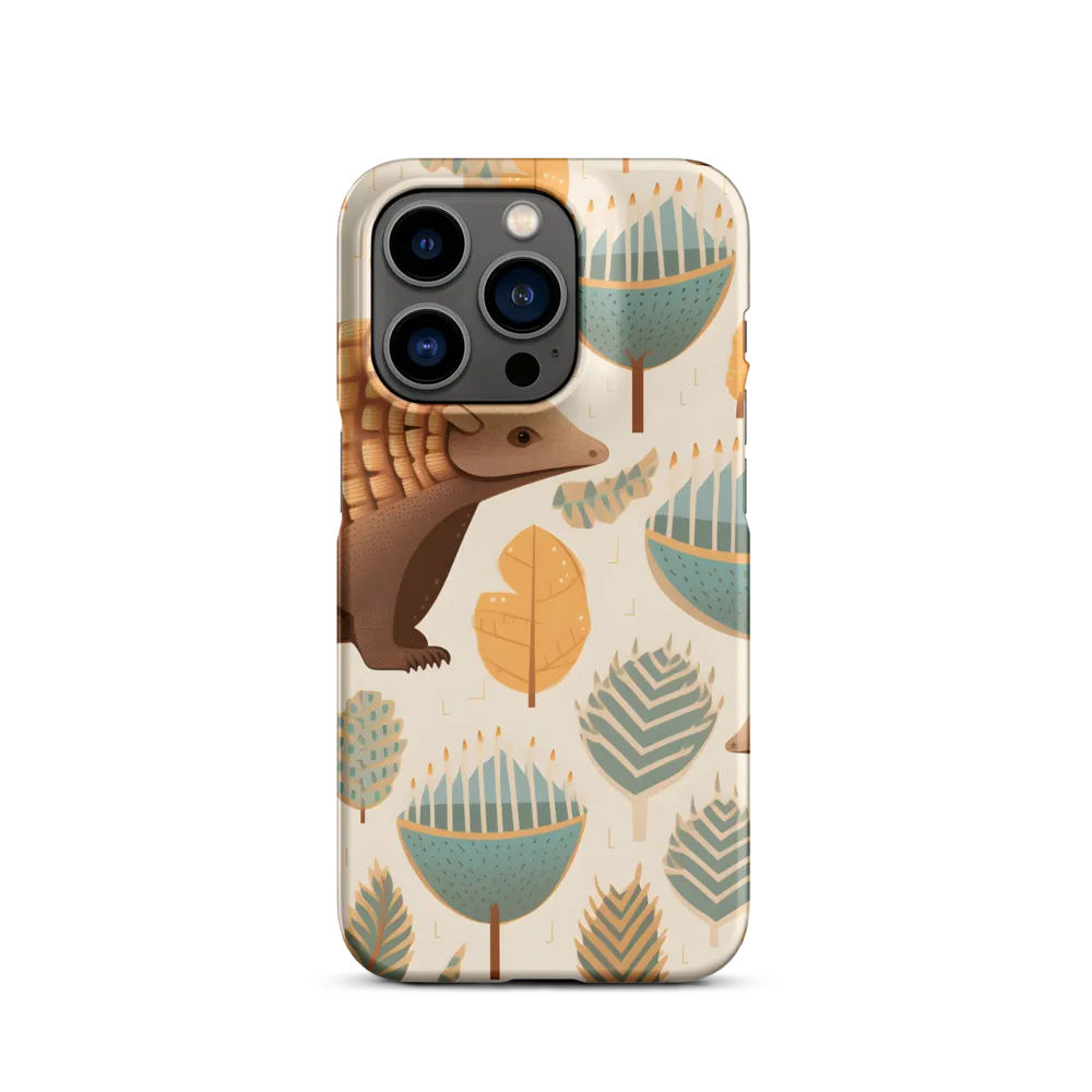 Pangolins in a Whimsical Habitat | Phone Case |  14 Pro | Snap Case | Matte