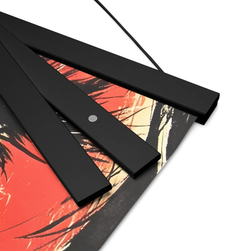 Gaze of Emotion | Poster With Black Wood Hanger | 16″×16″
