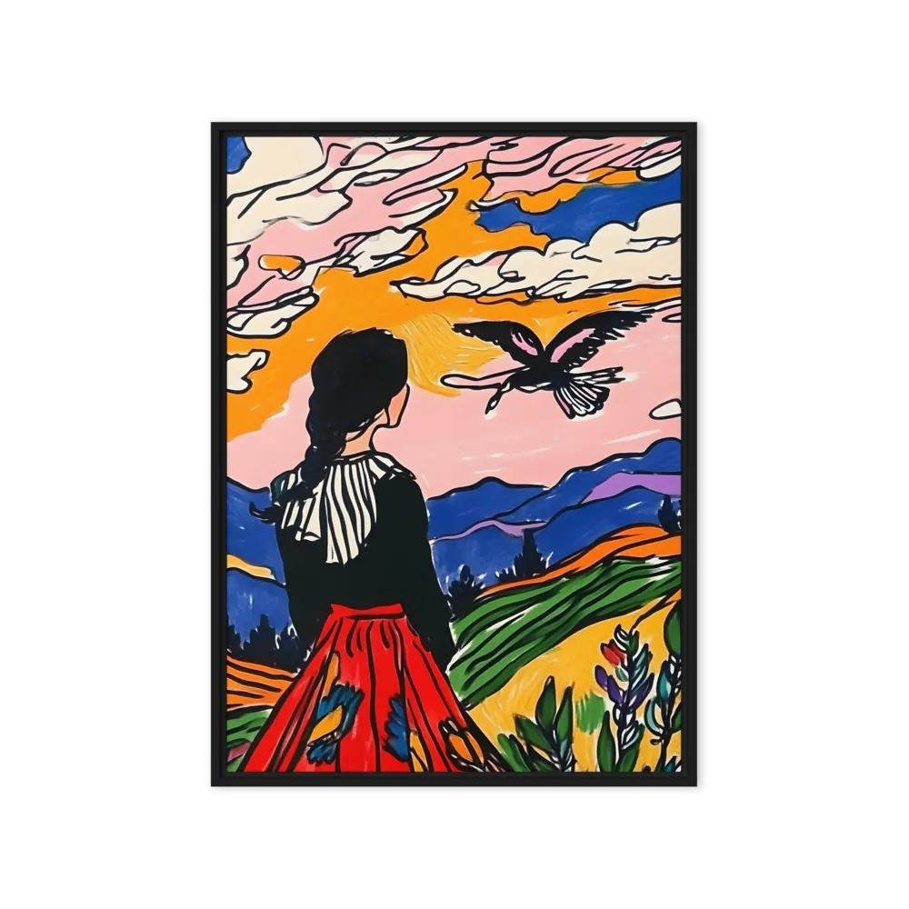 A Journey into Freedom | Canvas with Black Frame | 20″×28″