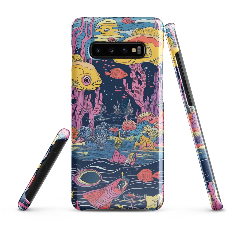 Underwater Dreamscape: A Playful Encounter | Phone Case |  S10 Plus | Snap Case | Glossy