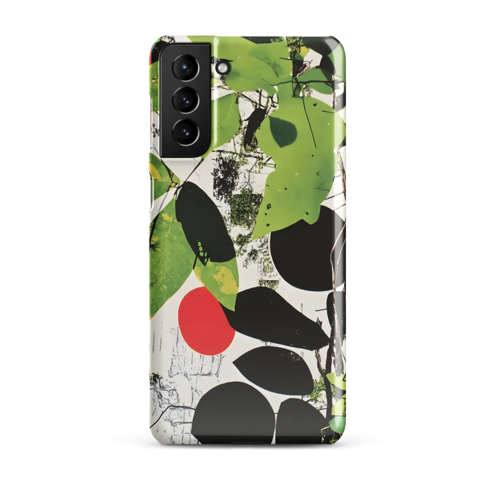 Nature's Geometry: A Contemporary Collage | Phone Case |  S21 Plus | Snap Case | Glossy
