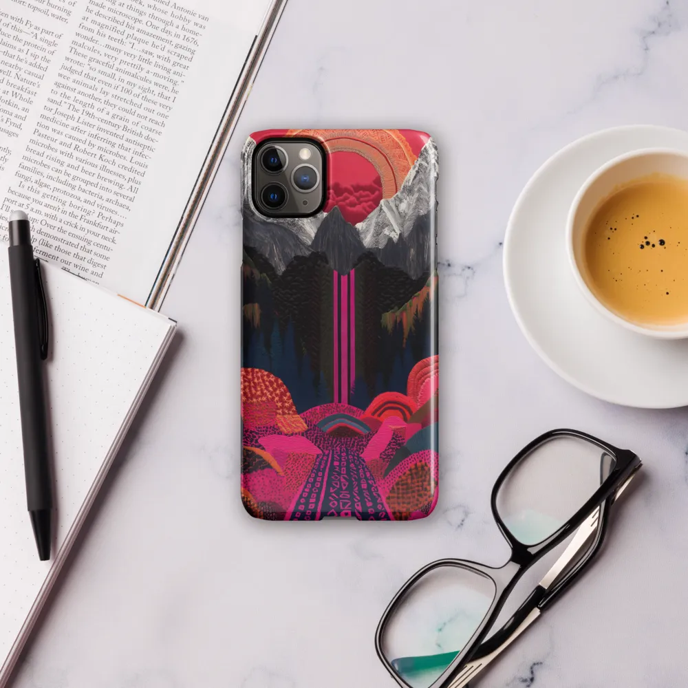 Ethereal Cascade: A Surreal Landscape | Phone Case |  11 Pro Max | Snap Case | Glossy