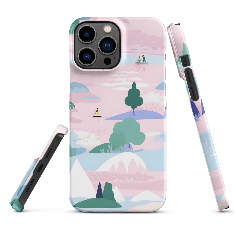 Whimsical Reflections: A Journey Through Landscapes | Phone Case |  13 Pro Max | Snap Case | Matte