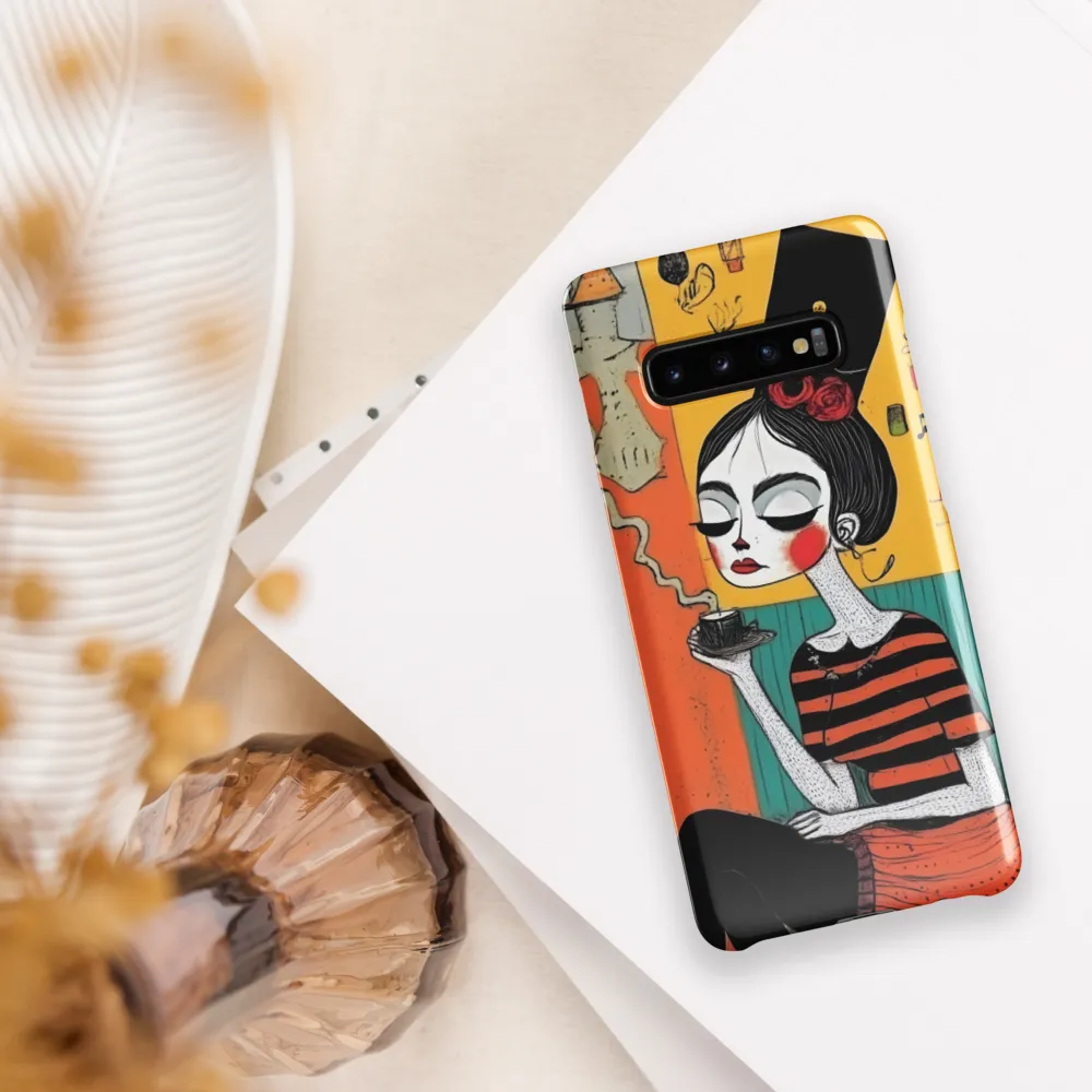 Sipping Serene | Phone Case |  S10 Plus | Snap Case | Glossy