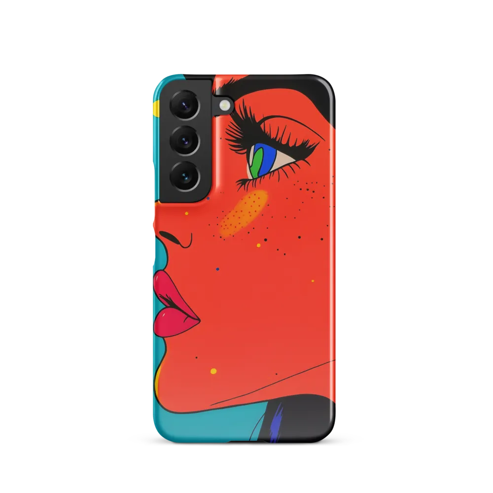 Vibrant Feminine Profile in Pop Art